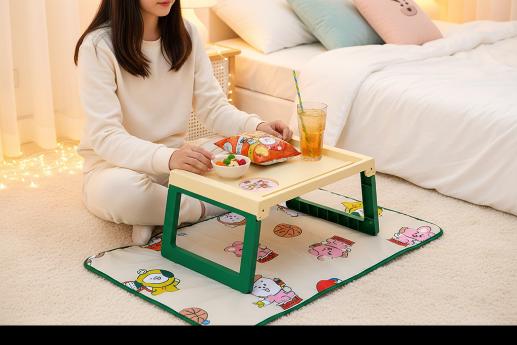 BT21 Forest Lap Table Lifestyle Shot