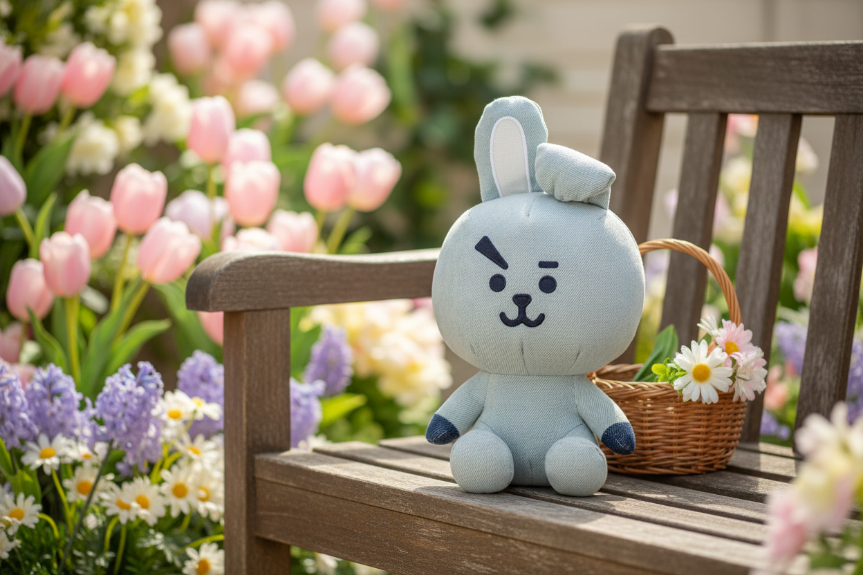 Denim Bunny Plush